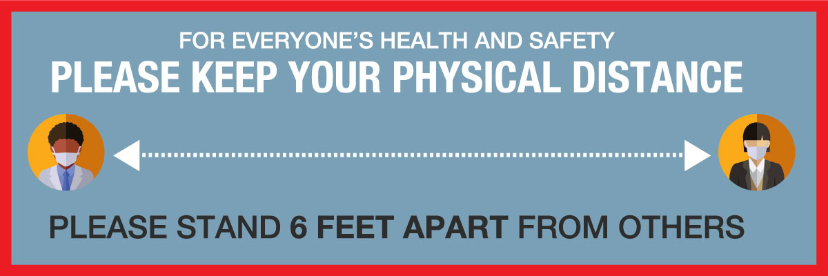 Physical Distancing Floor Graphic (12 x 32)